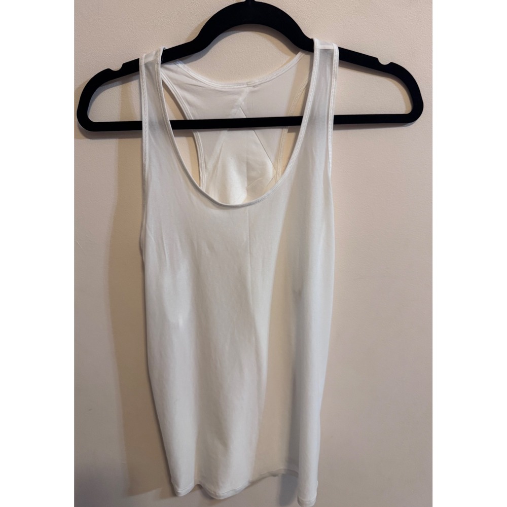 Lululemon white pleated tank clean girl minimalist athleisure balletcore yoga 2